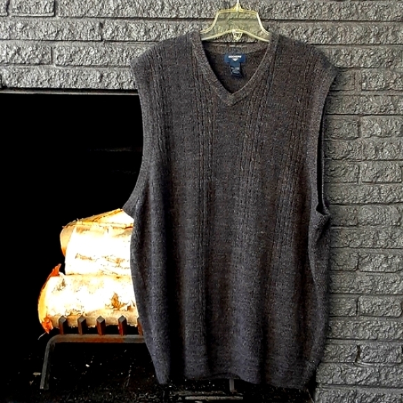 FINAL Lvg 8/15 Dockers Vneck men XXL pullover vest. SUPERB cond Super soft 3-15 - Picture 7 of 9